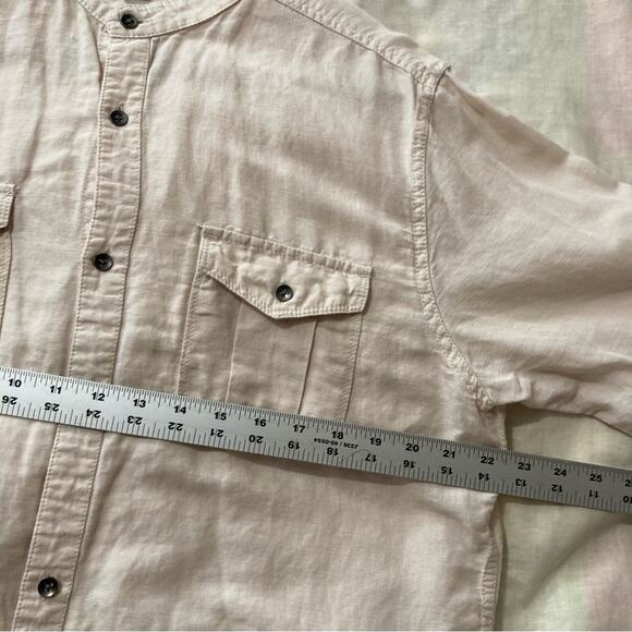 INC International Concepts Men’s L 55% linen/45% cotton, buttondown shirt - Picture 3 of 10